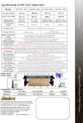 Máy in sơ đồ cắt rập Jindex JD-UPC Series