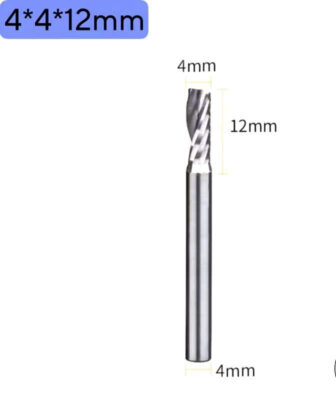 Mũi khoan mũi phay rập mica 4mm