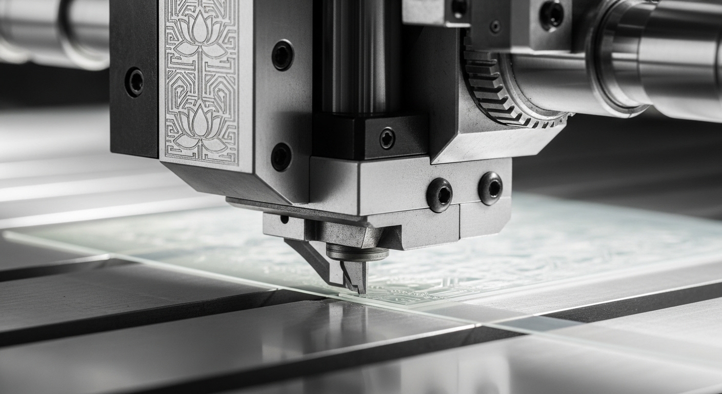 máy cắt rập Mica 1512: Đặc điểm nổi bật và ứng dụng tại Hà Nội 2 Cận cảnh máy cắt rập Mica 1512