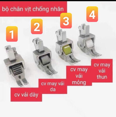 Chân vịt chống nhăn máy 1 kim