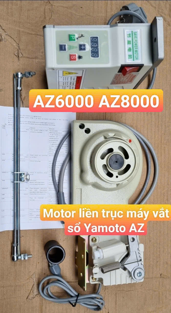 Motor liền trục máy vắt sổ Yamoto AZ 1 Motor liền trục máy vắt sổ Yamoto AZ
