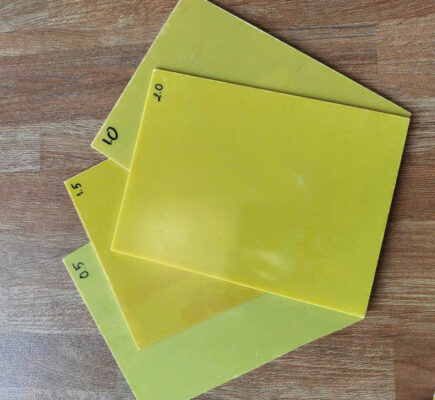 Tấm Phíp PVC Mica cách điện màu vàng